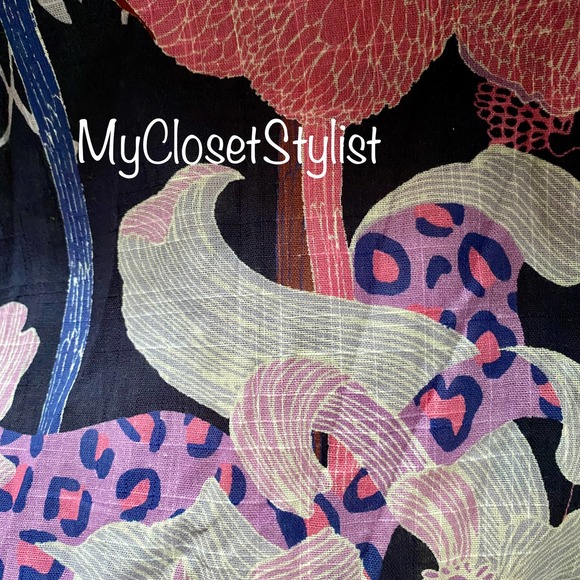 Maeve Anthropologie Floral Summer Maxi Dress NWT Comfy L Cut-Out RARE large new - Picture 3 of 7